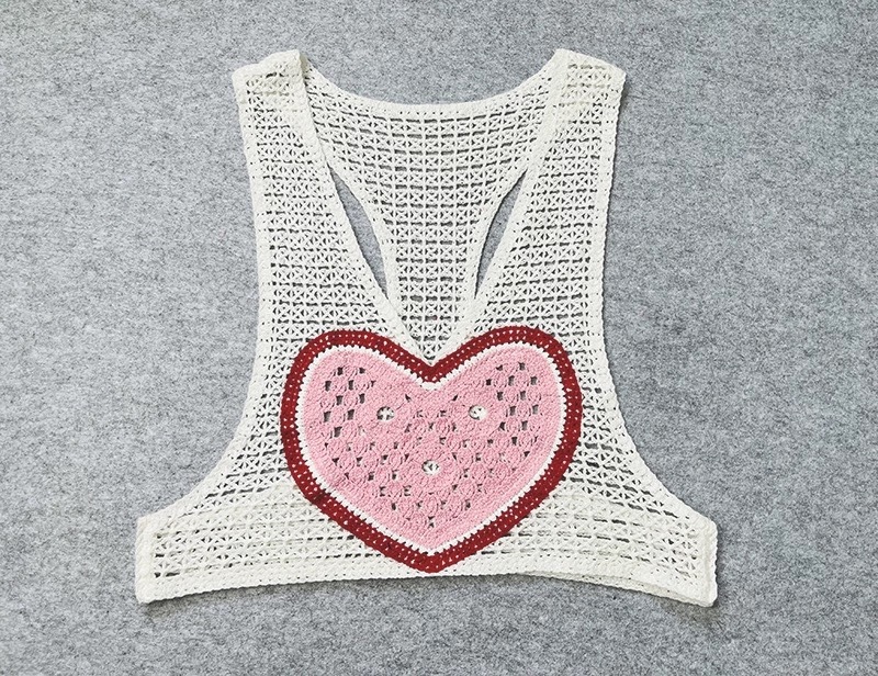 aespa WINTER Inspired Heart Knit Vest Set