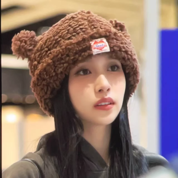 Enhypen&Twice&Lesserafim Inspired Bear Beanie