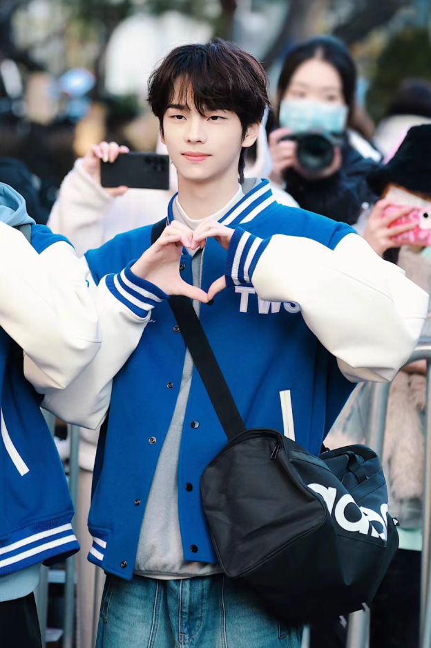 TWS Inspired Blue Baseball Jacket