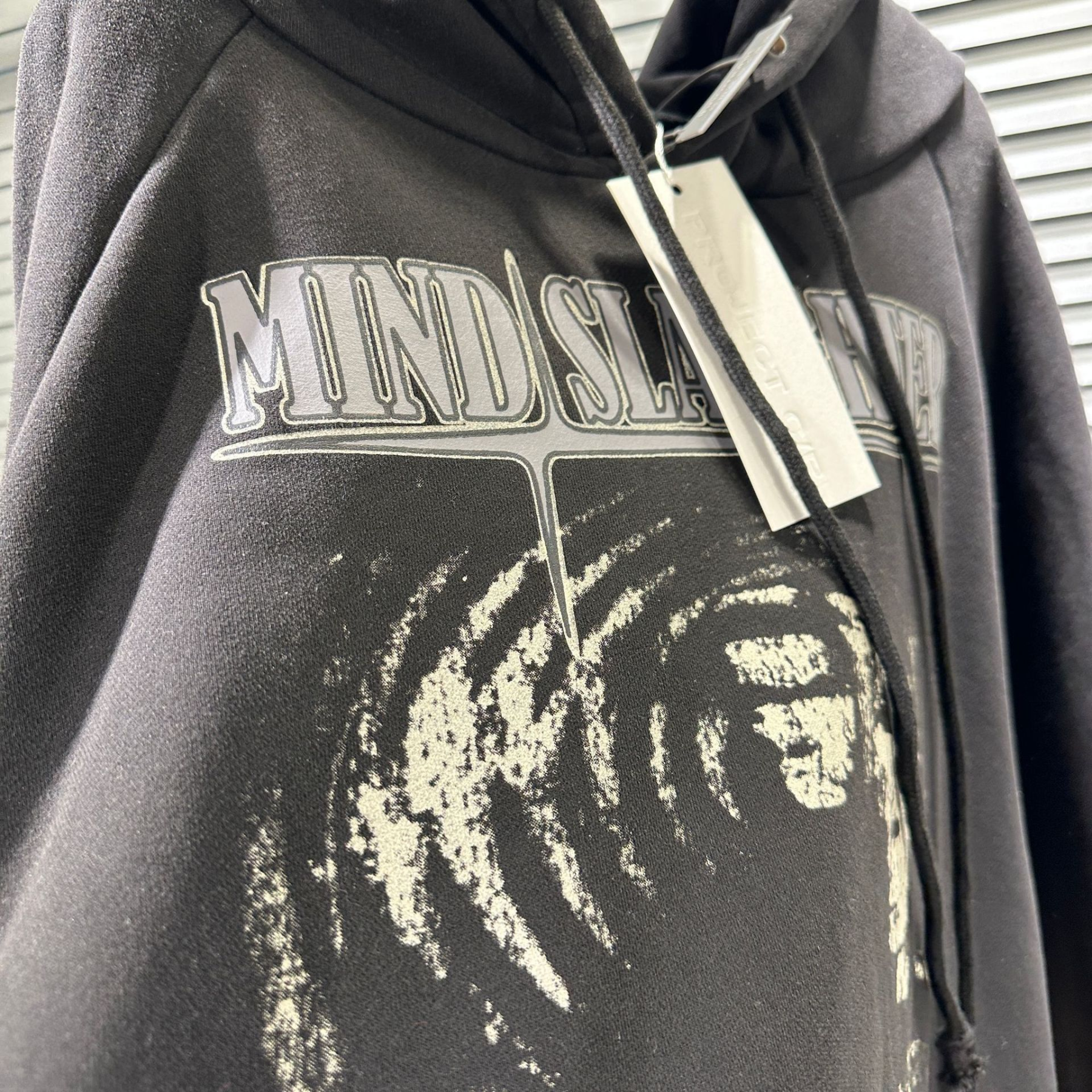 Stray kids Han Inspired MIND SLAUGHTER Fantomas Vintage Washed Hoodie-Straykids