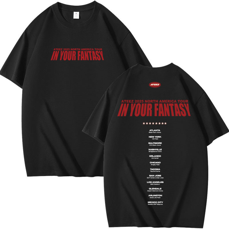ATEEZ 2025 In Your Fantasy World Tour in North America Merch Inspired T-Shirt