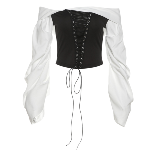 Strap One-shoulder Top Short Set for STAY | Stray Kids Concert Outfit