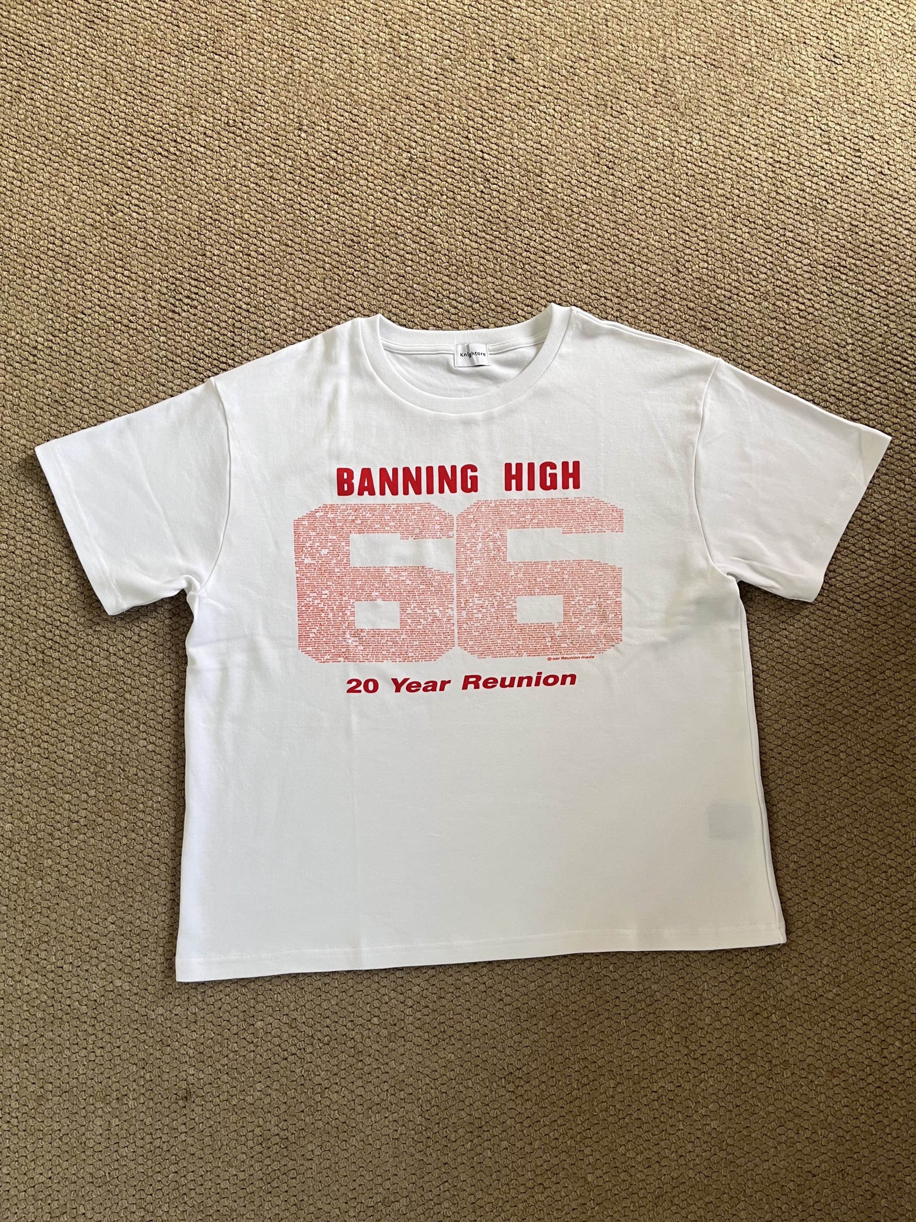 Cortis Martin Inspired Letter Number 66 Print T-Shirt