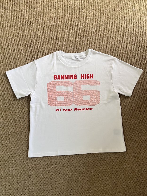 Cortis Martin Inspired Letter Number 66 Print T-Shirt