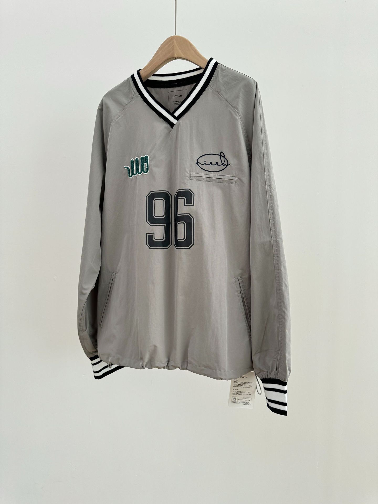 Blackpink Jennie Embroidered Baseball Jersey inspired Hoodie