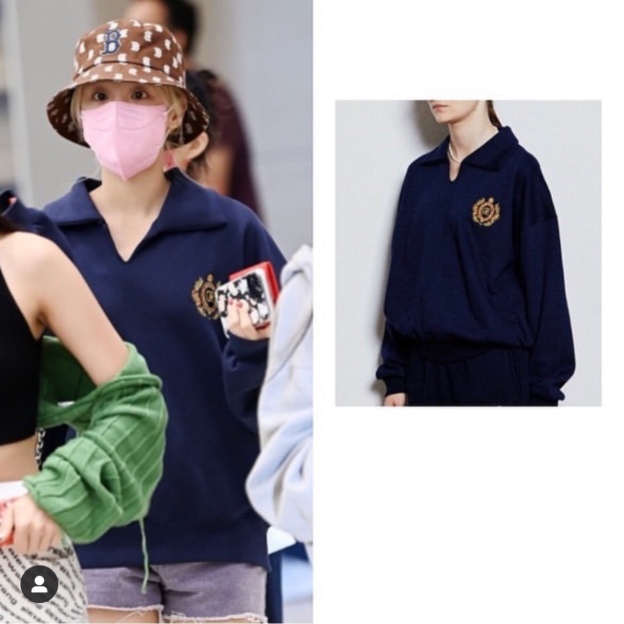 Straykids&ITZY&GIDLE Embroidered Polo Sweatshirt