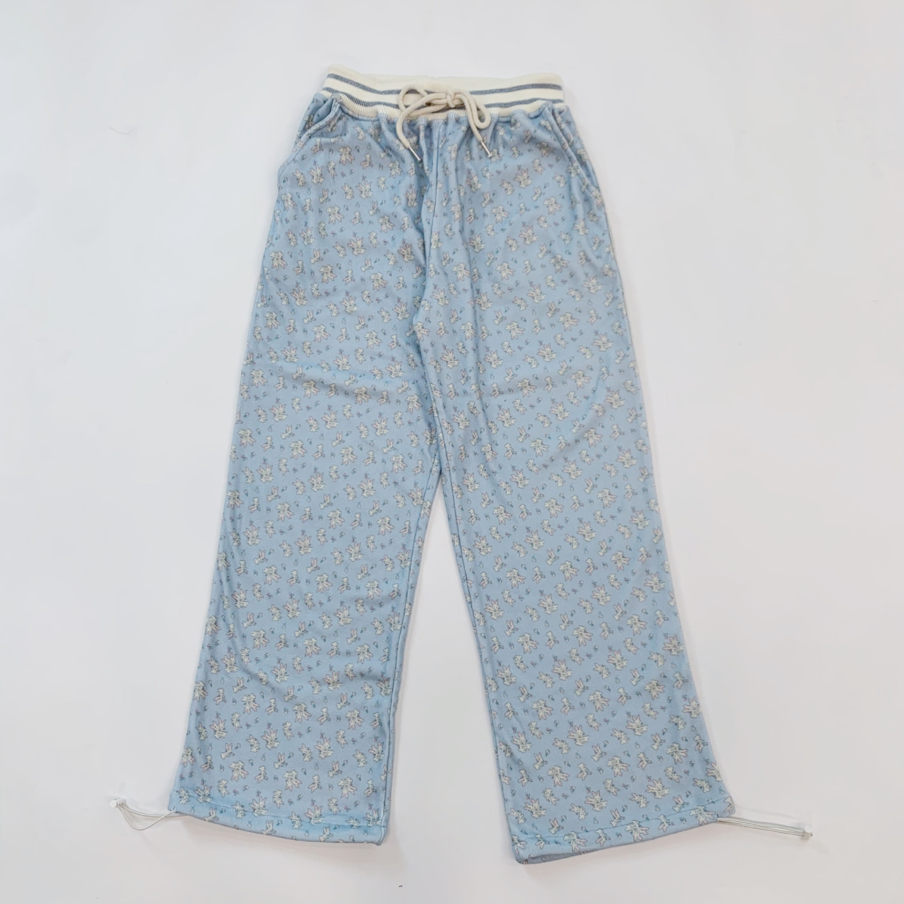 TWICE Nayeon&Illit Moka Inspired Rabbit Print Hooded Zip-up Jacket Pants Set