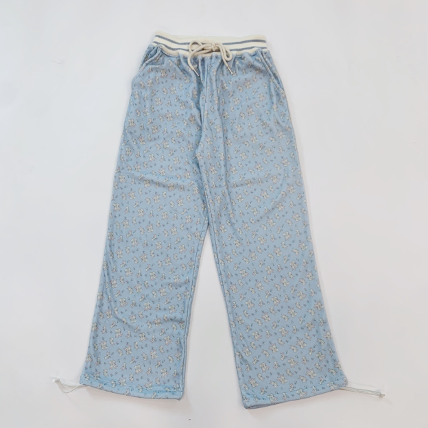 TWICE Nayeon&Illit Moka Inspired Rabbit Print Hooded Zip-up Jacket Pants Set