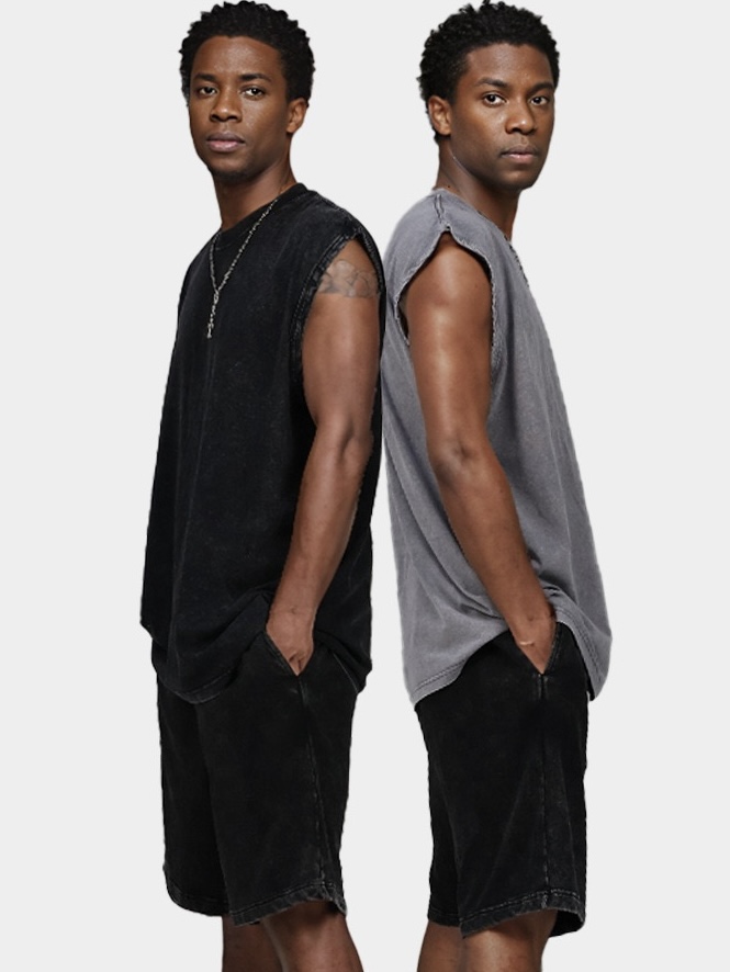 Stray kids Felix Felix Washed Cotton inspired Sleeveless T-Shirt Tank-Straykids