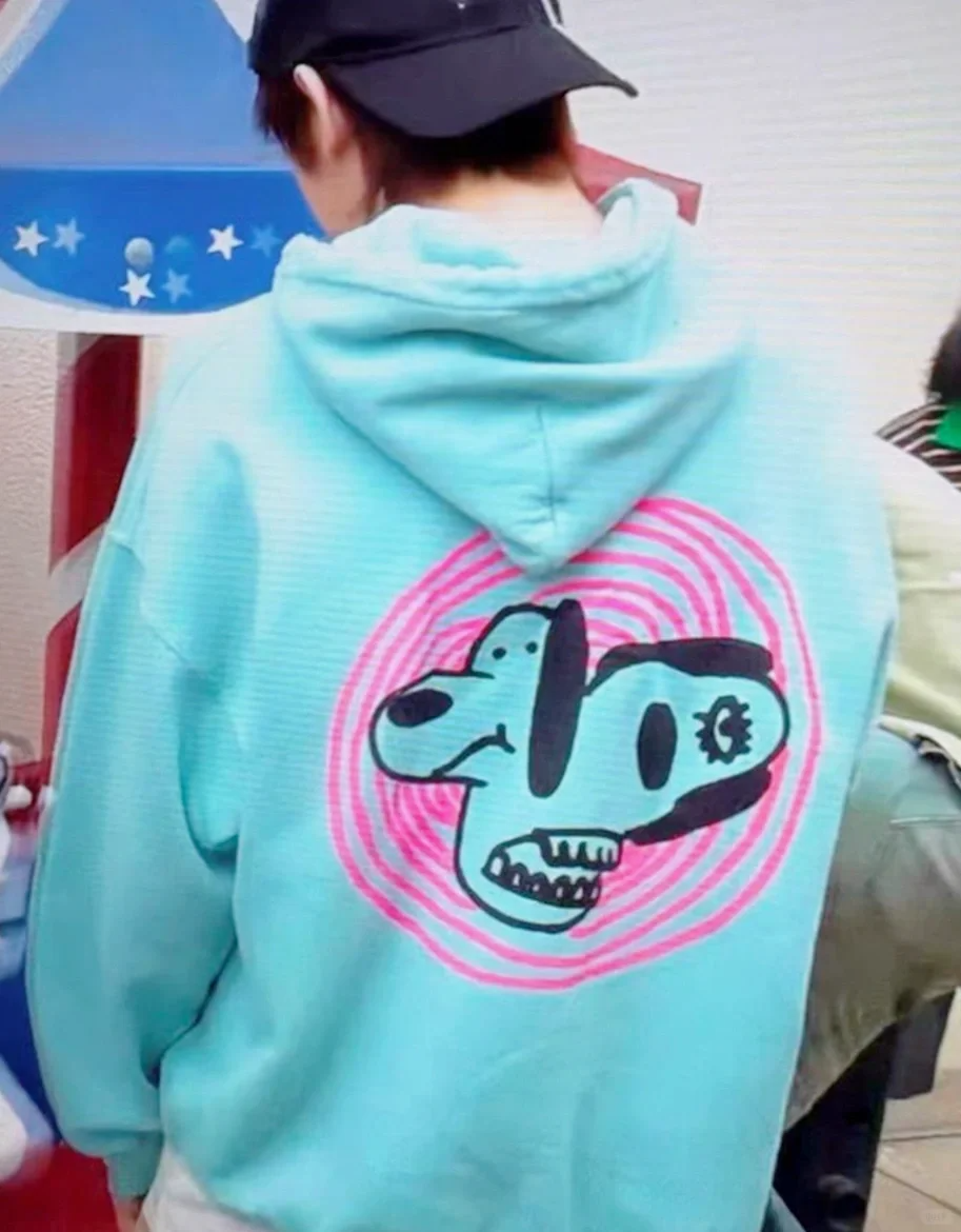 Cortis Juhoon Inspired Light Blue Graphic Hoodie