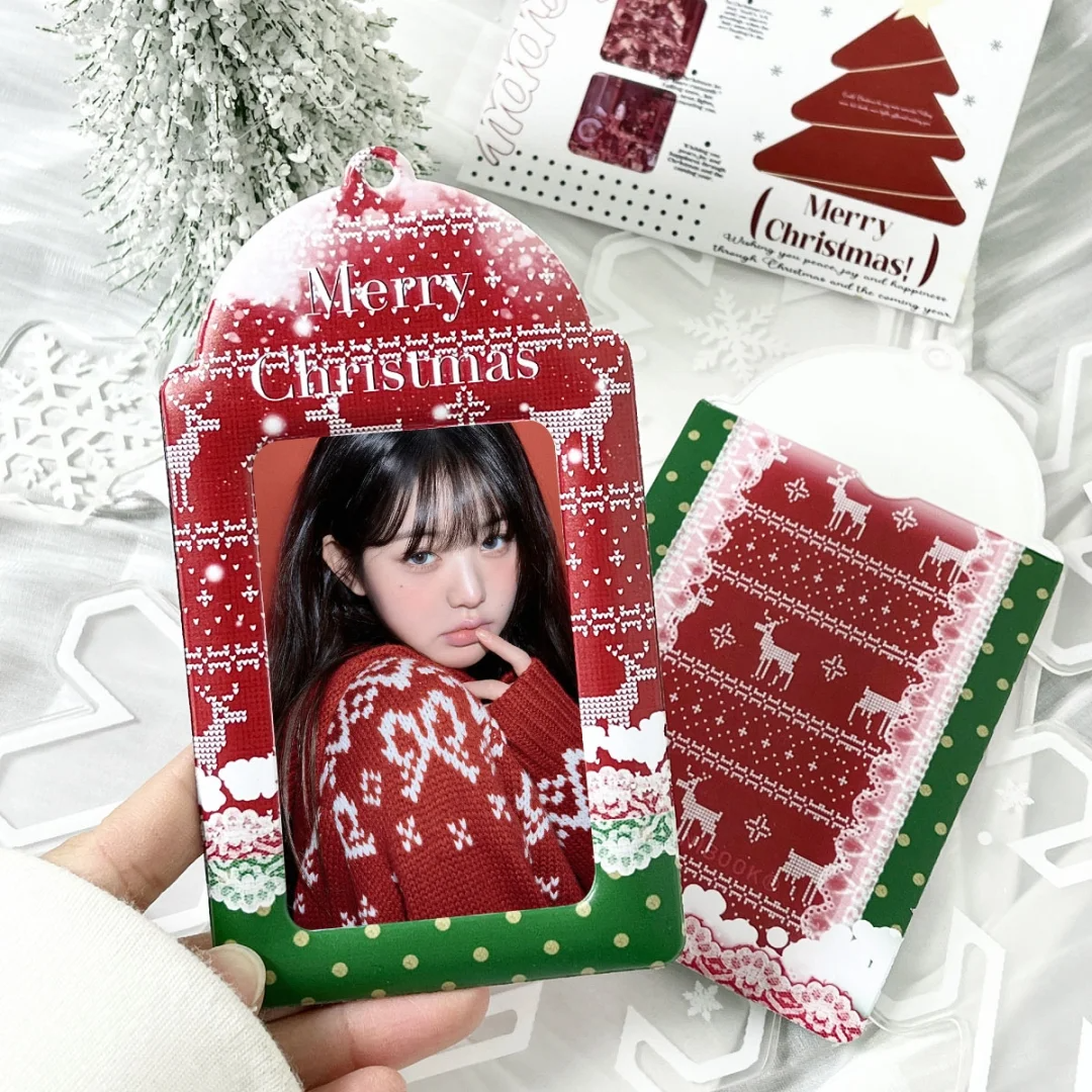 Kpop Idol 3 PCS Set Christmas Themed Photocard Holder
