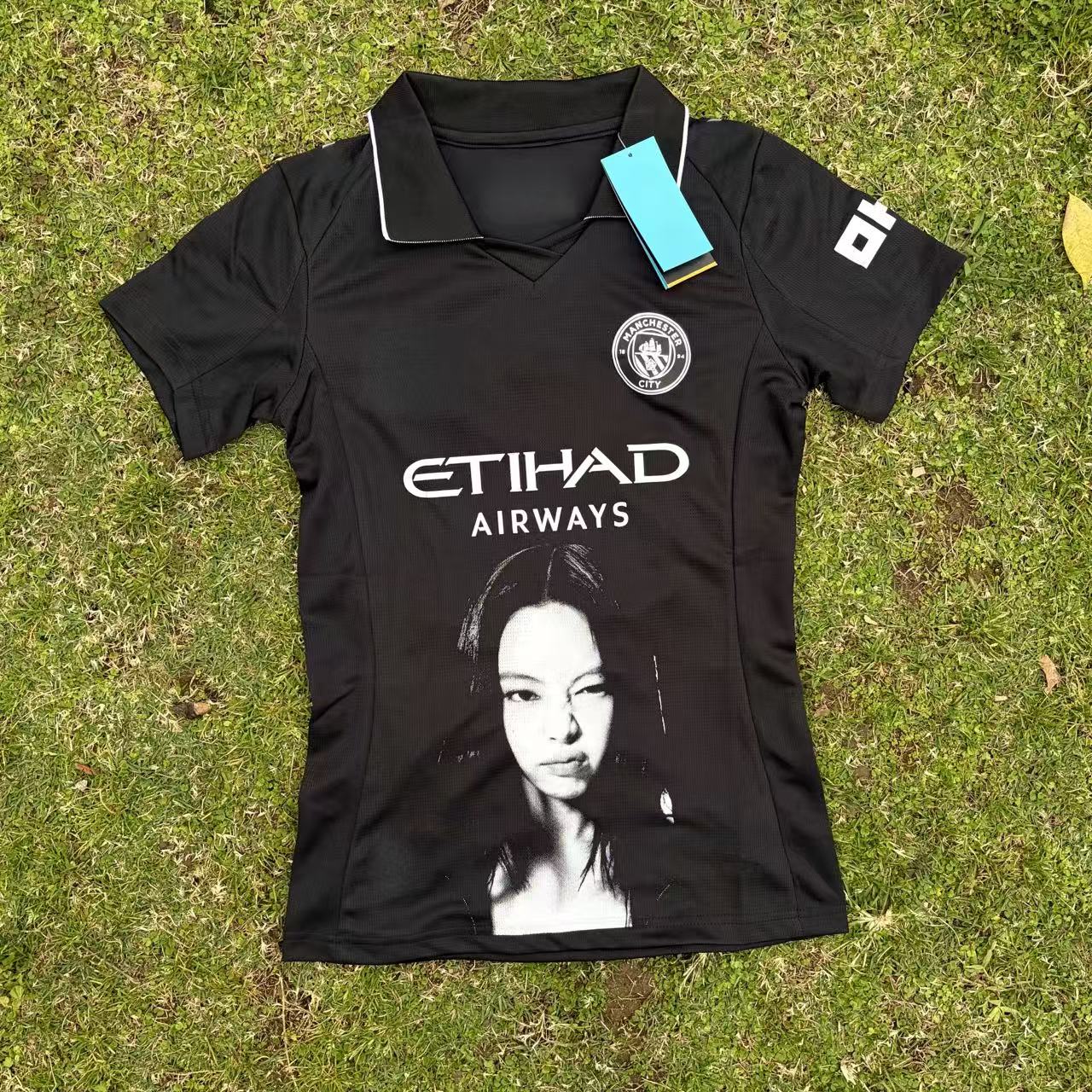 Blackpink Jennie Remake Manchester City Jersey Tee
