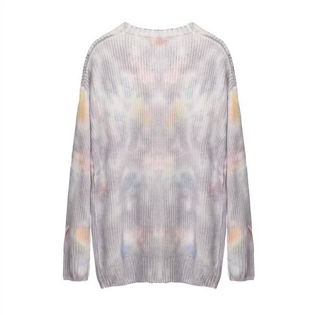 Jennie Tie-dye knit cardigan-Blackpink Jennie