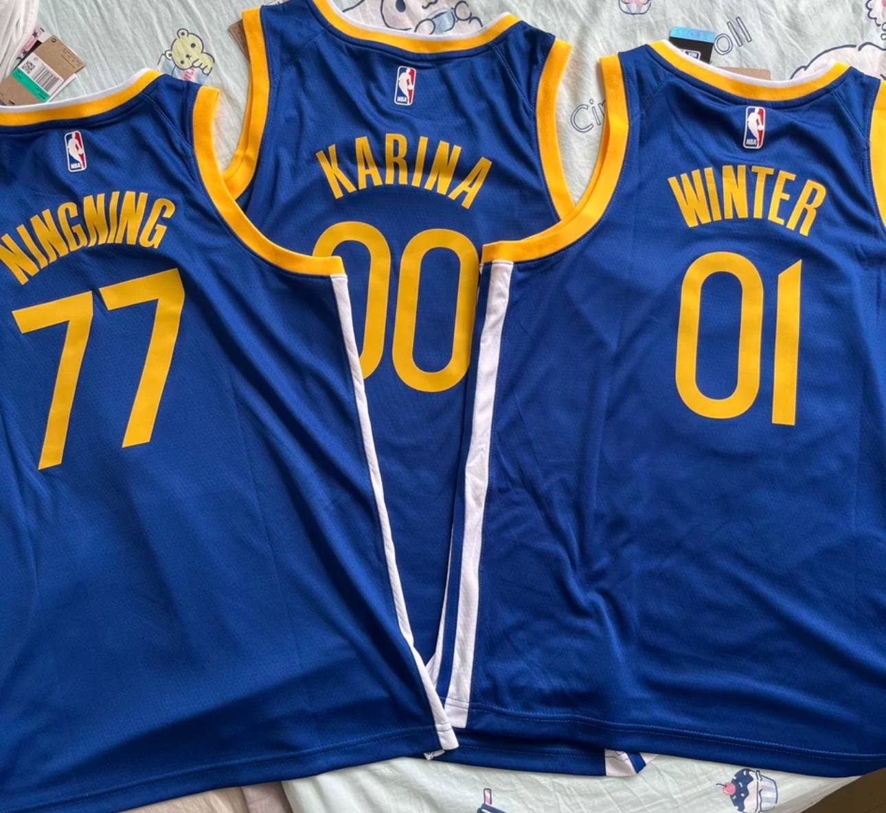Aespa Golden State Warriors  customized Official inspired Collab Jersey