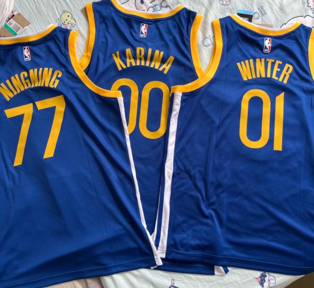 Aespa Golden State Warriors  customized Official inspired Collab Jersey