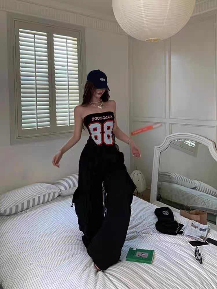 Numeric Pattern Tube Top-Stray-Straykids concert outfitidea for STAY