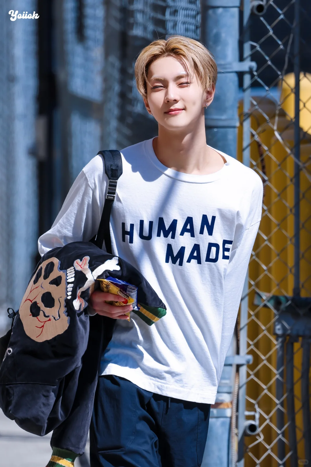 Enhypen Jungwon Inspired Human Made Logo Print Long Sleeve Tee