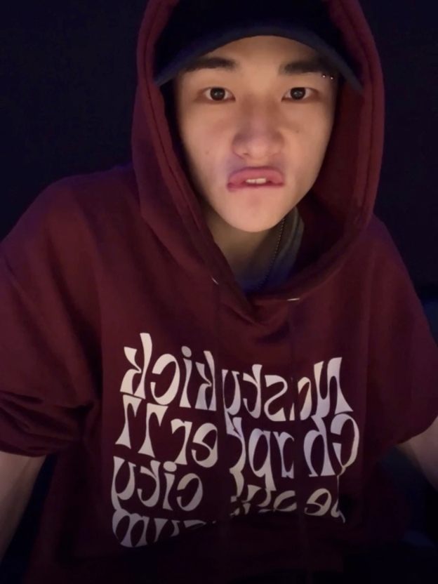 Stray Kids Hyunjin inspired Letter-Print Hoodie