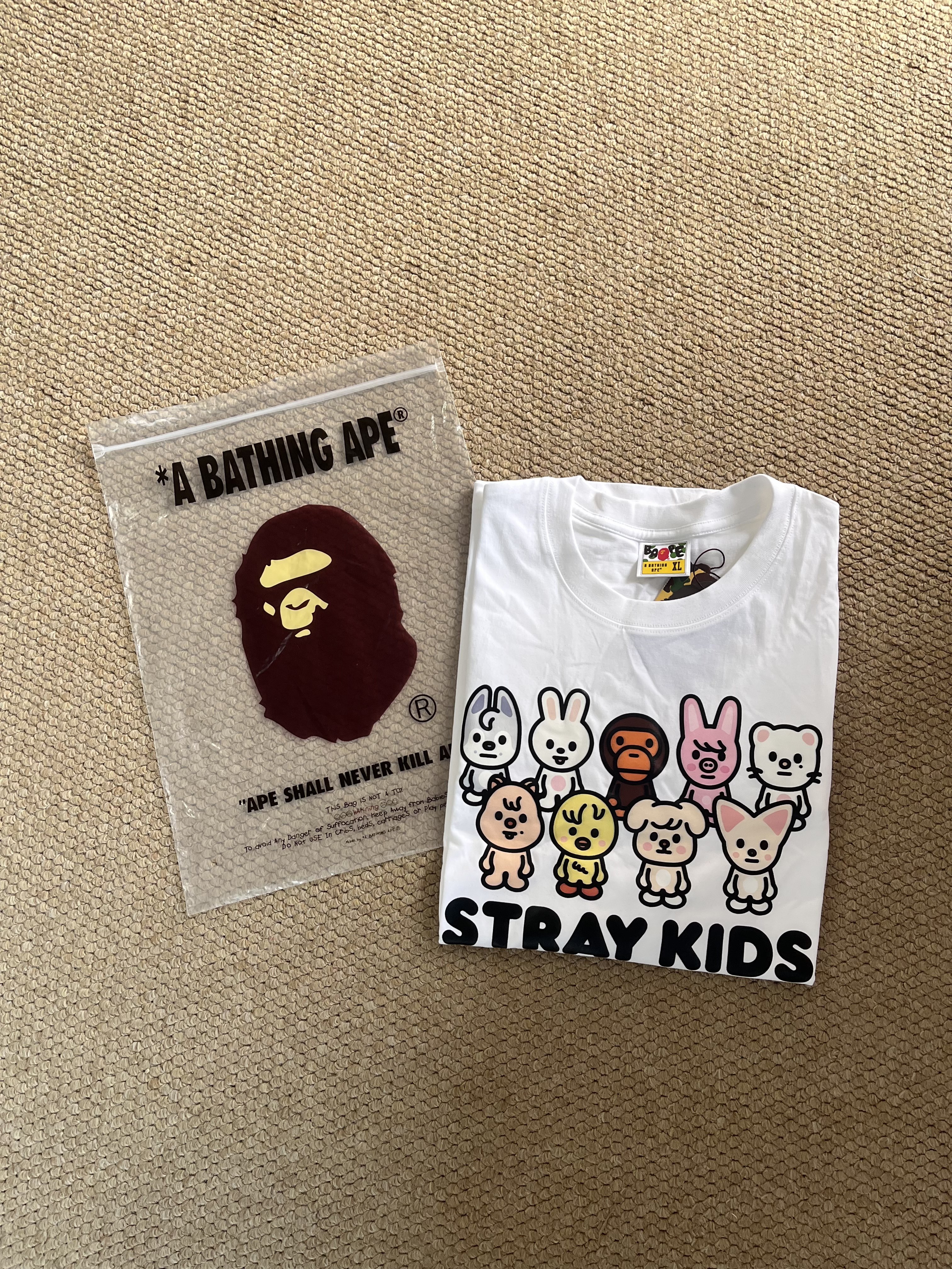 StrayKids BAPE Inspired Long Sleeve T-Shirt-Stray Kids BAPE