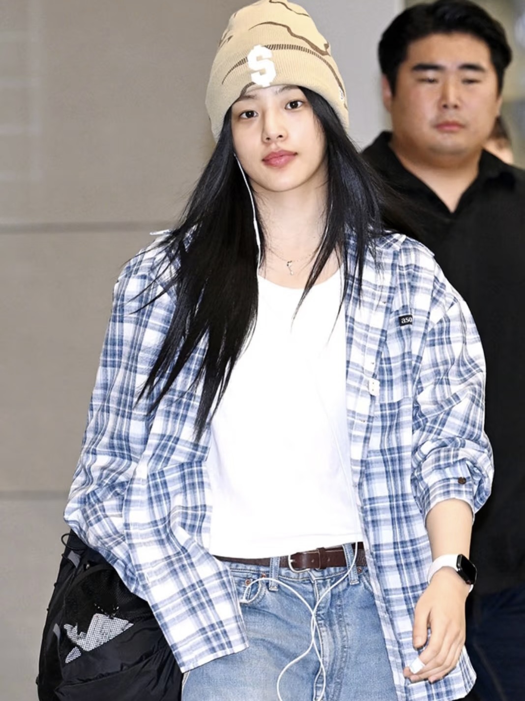 Newjeans Minji Inspired Blue Plaid Shirt - NJZ