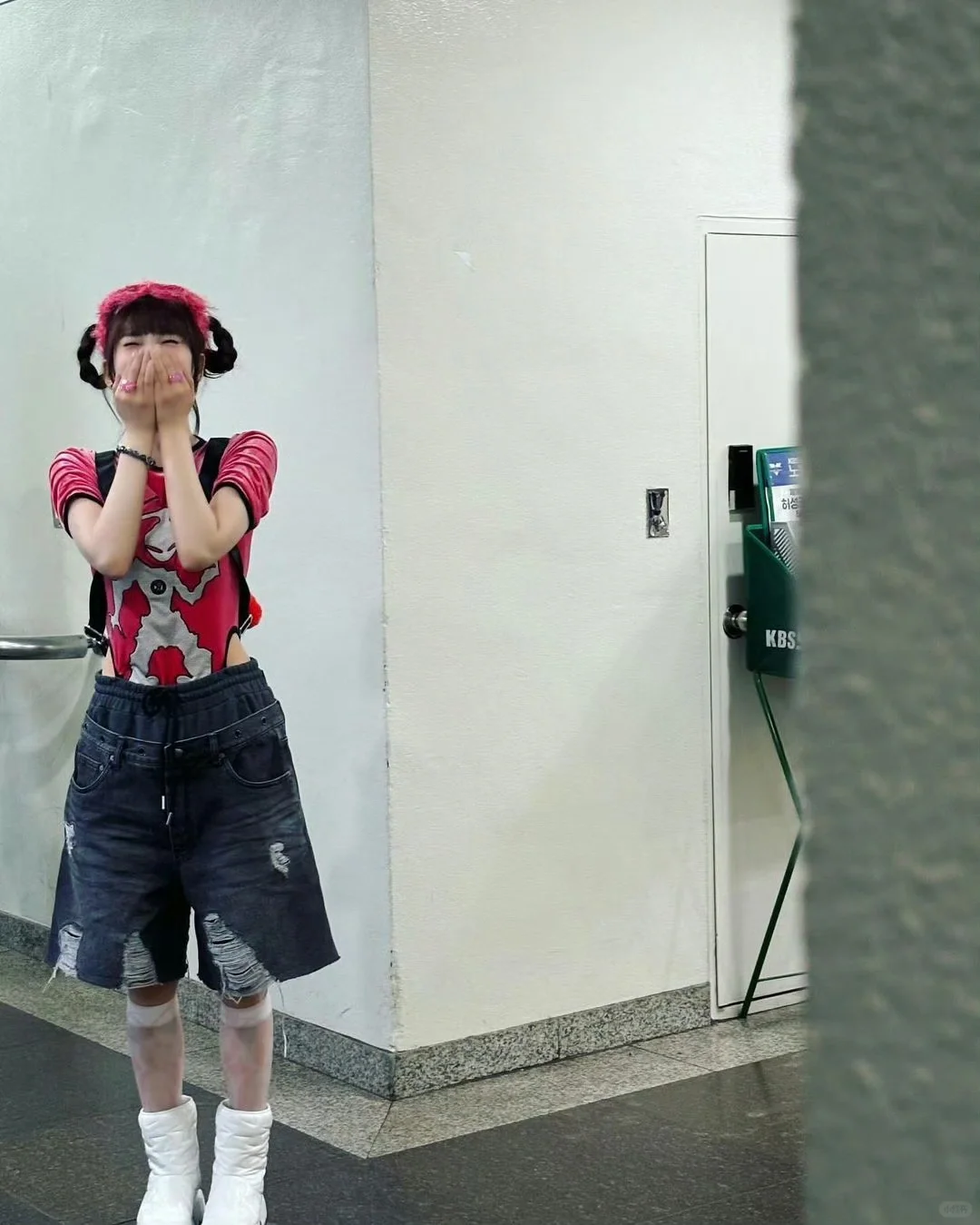 Aespa Ningning Supernova Stage Inspired Alien Velvet Bodysuit