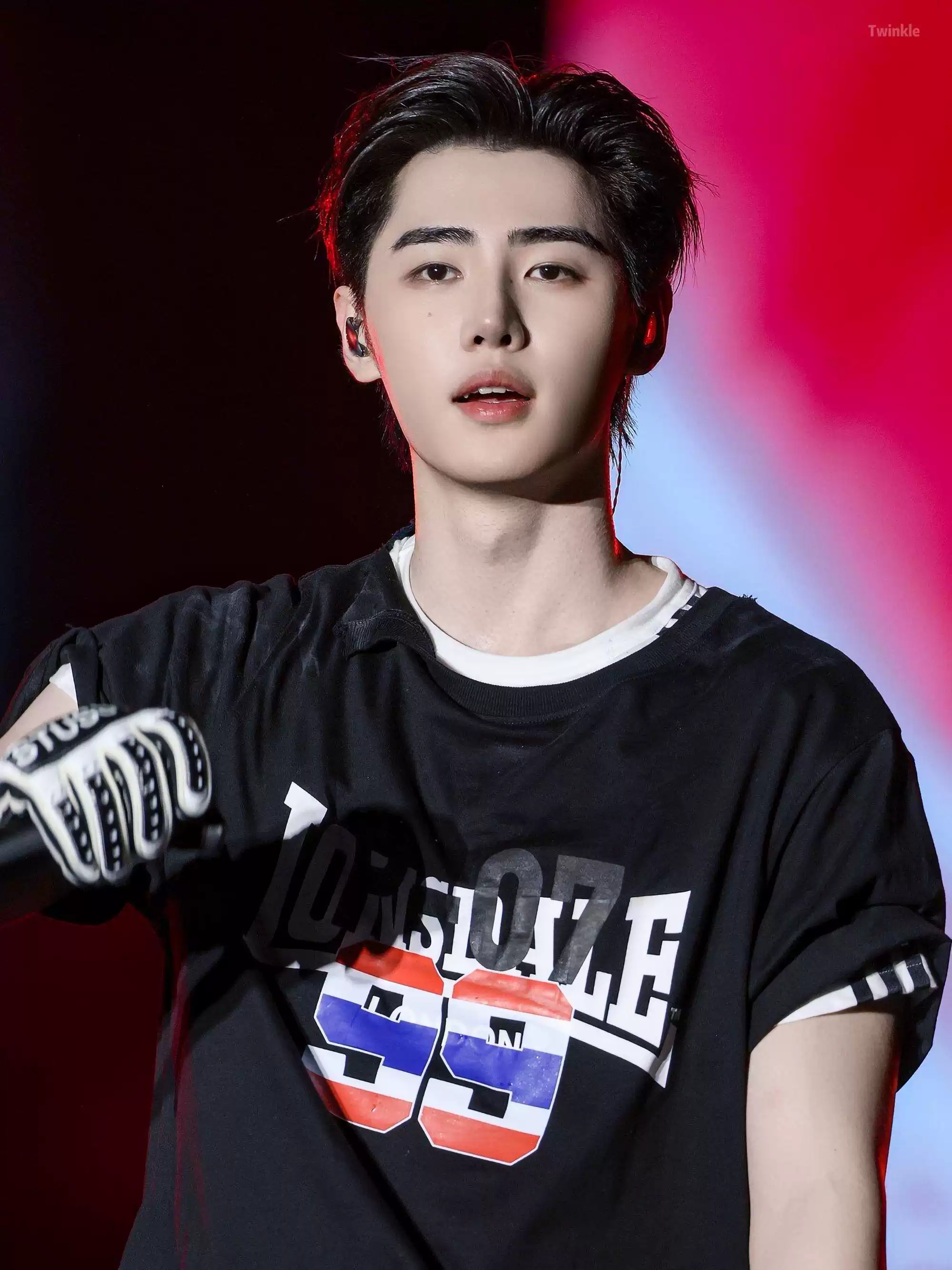 Enhypen Sunghoon Inspired Black Streetwear 99 Graphic T-Shirt