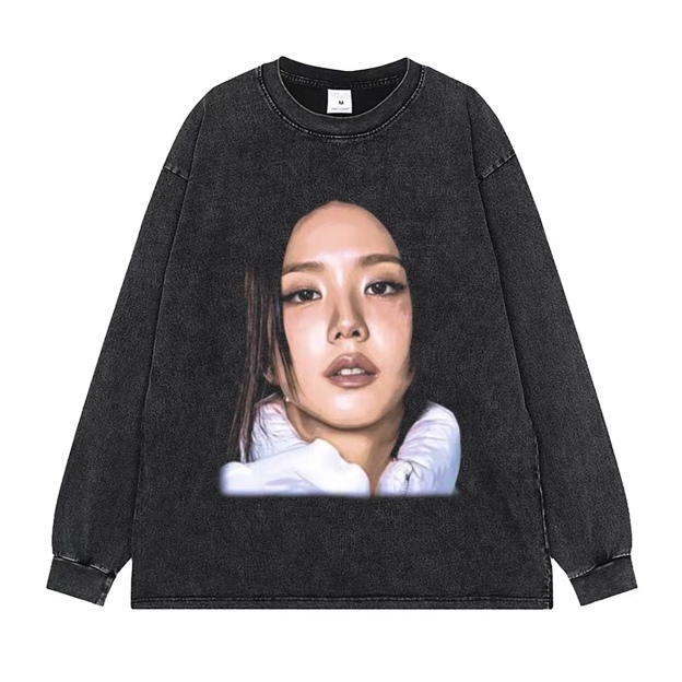 Blackpink Custom Member Printed Retro Washed T-Shirt
