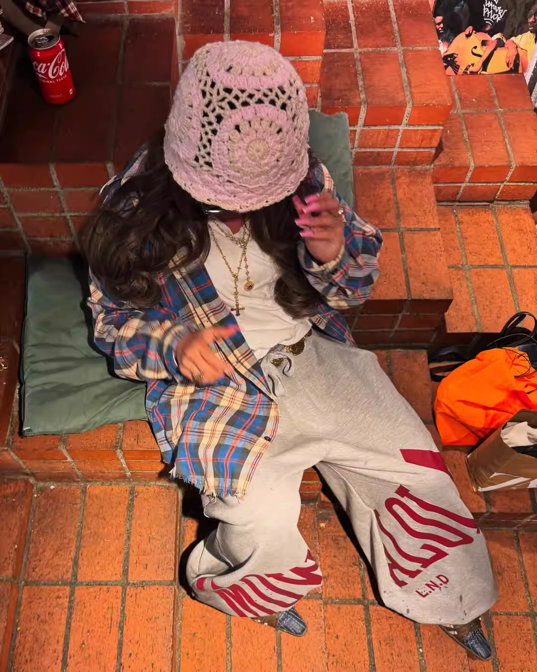 Enhypen Niki&Cortis Martin Inspired Baggy Stamp Joggers