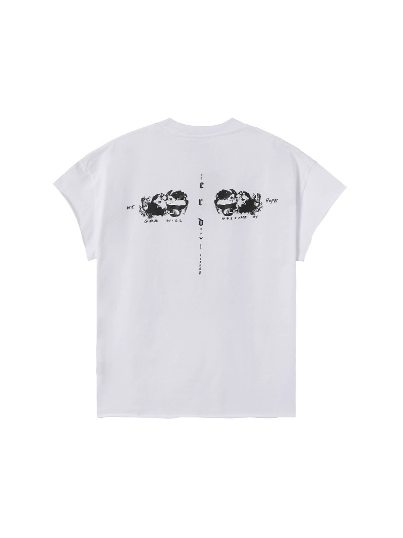 Blackpink Rose Inspired White Graphic Tee
