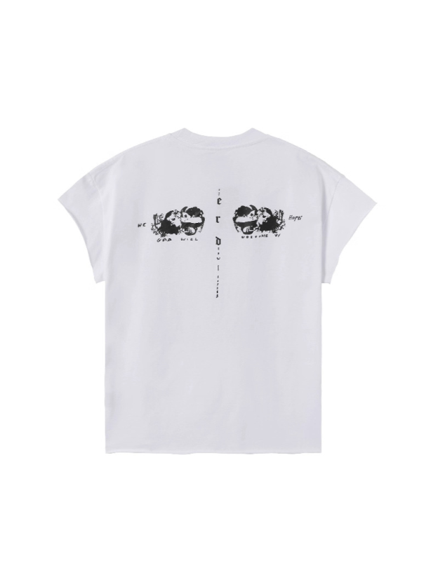 Blackpink Rose Inspired White Graphic Tee