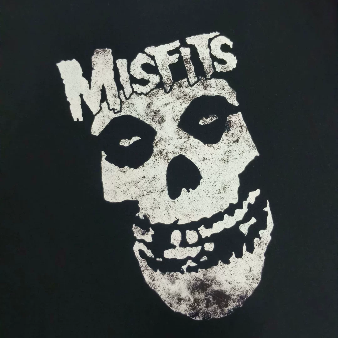 Cortis Martin Justin Biber Inspired Misfits Classic Fiend Skull Graphic T-Shirt