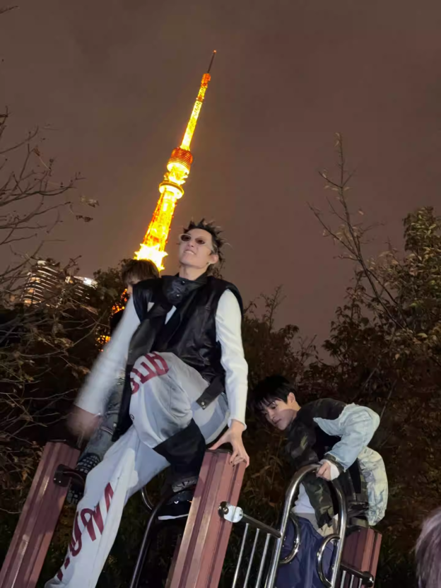 Enhypen Niki&Cortis Martin Inspired Baggy Stamp Joggers