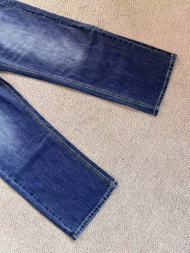 Aespa Ningning-Dark wideleg denim pants
