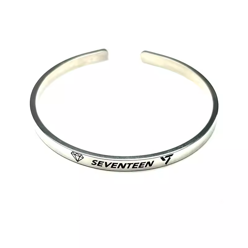 SEVENTEEN Fanmade Titanium Steel Cuff Bracelet