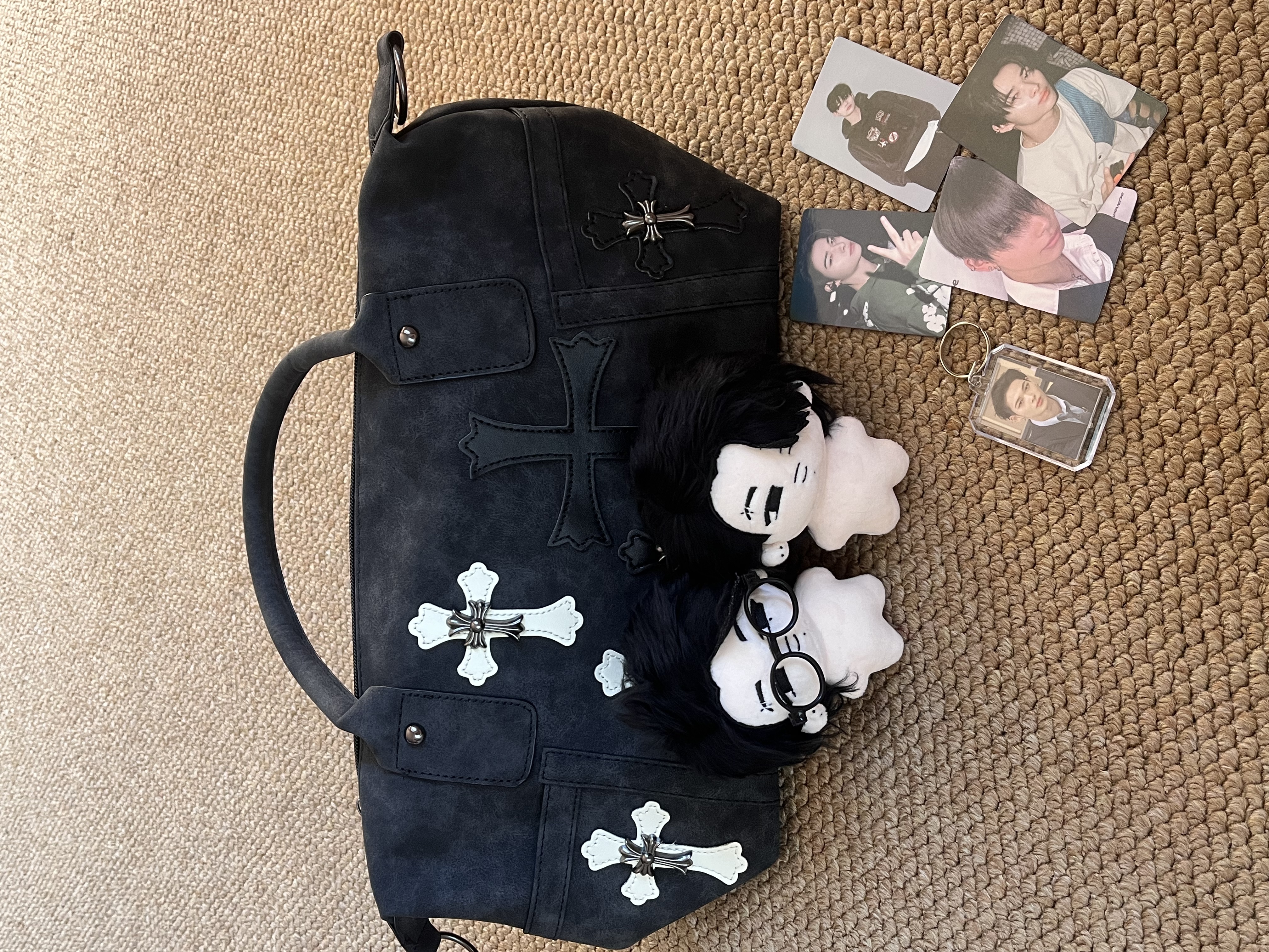 Enhypen NIKI inspired Black White Crossbody Bag 