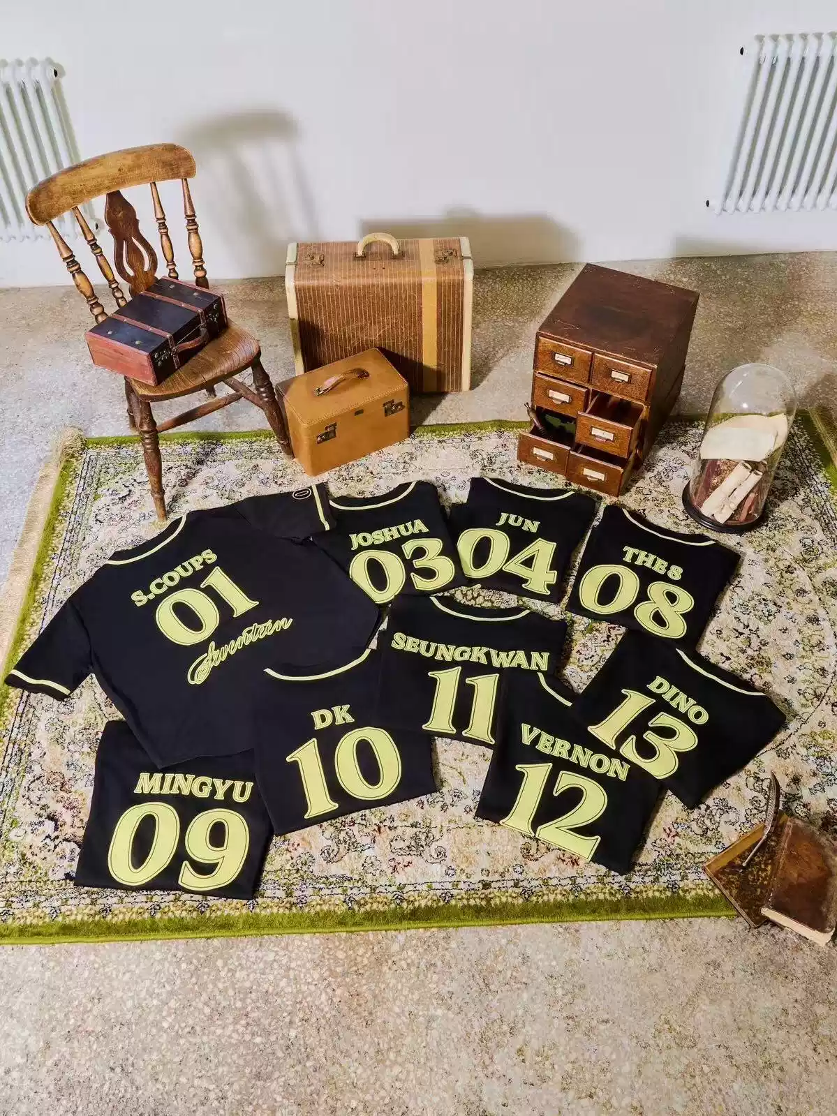Seventeen 2026 Carat Land Merch Inspired Uniform Jersey Shirt