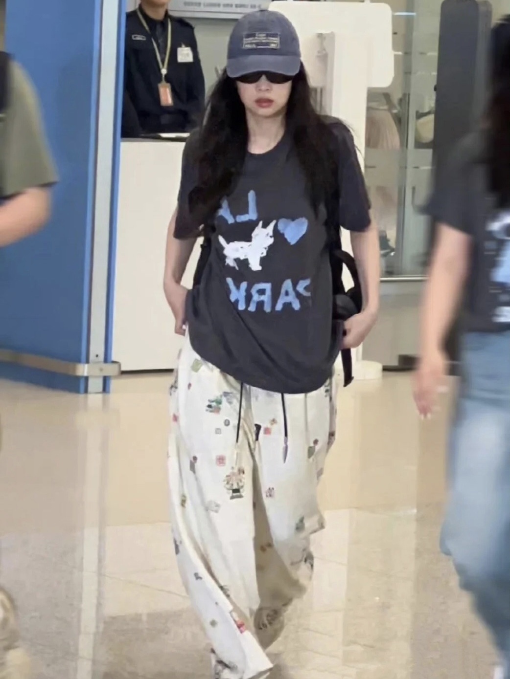 Blackpink Jennie Inspired Cartoon Printed Sweatpants