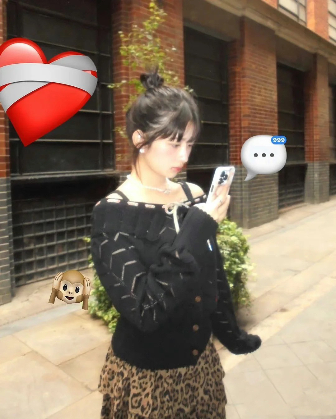 Leopard Ruffled Mini Skirt-Rei IVE