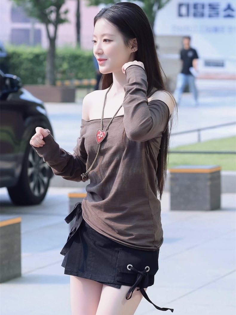 Aespa Karina & Gidle Shuhua Inspired Buckle Cargo Skirt