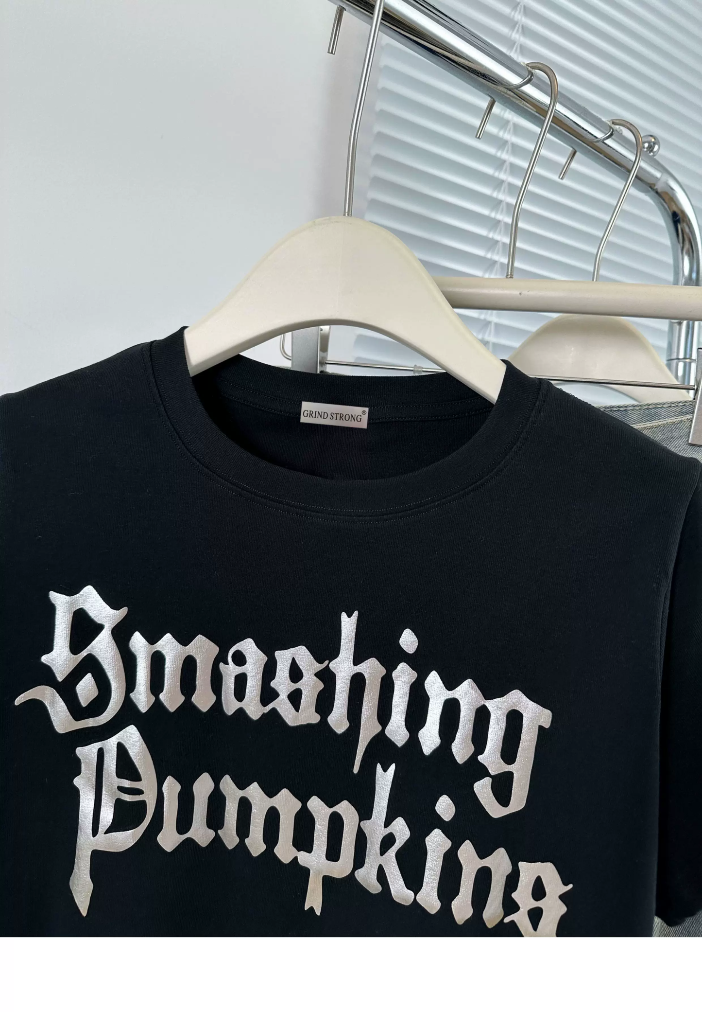 Cortis James Inspired Smashing Pumpkins Gothic Logo Black Unisex T-Shirt