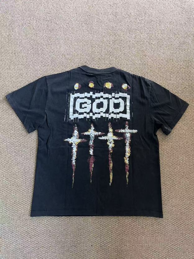 ENHYPEN Niki & SEVENTEEN Hoshi Inspired Washed Graphic Tee