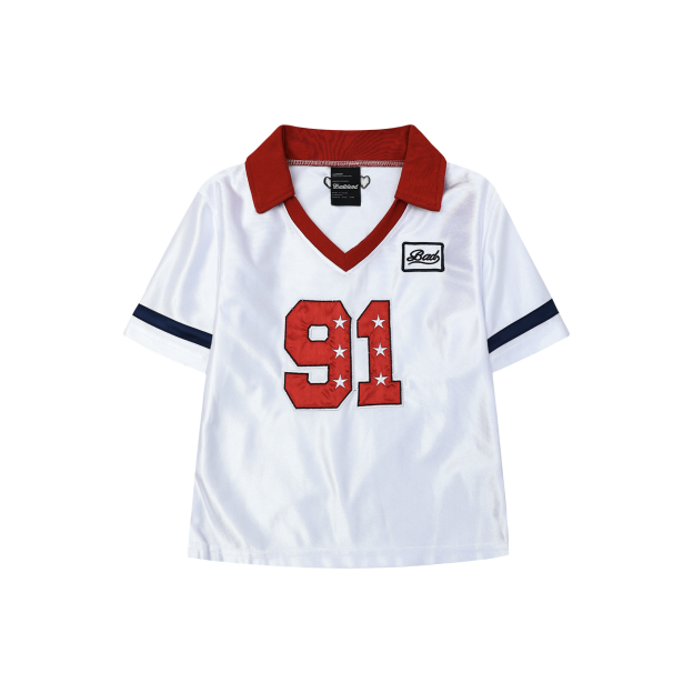 Aespa Giselle Inspired V-Neck Crop Jersey