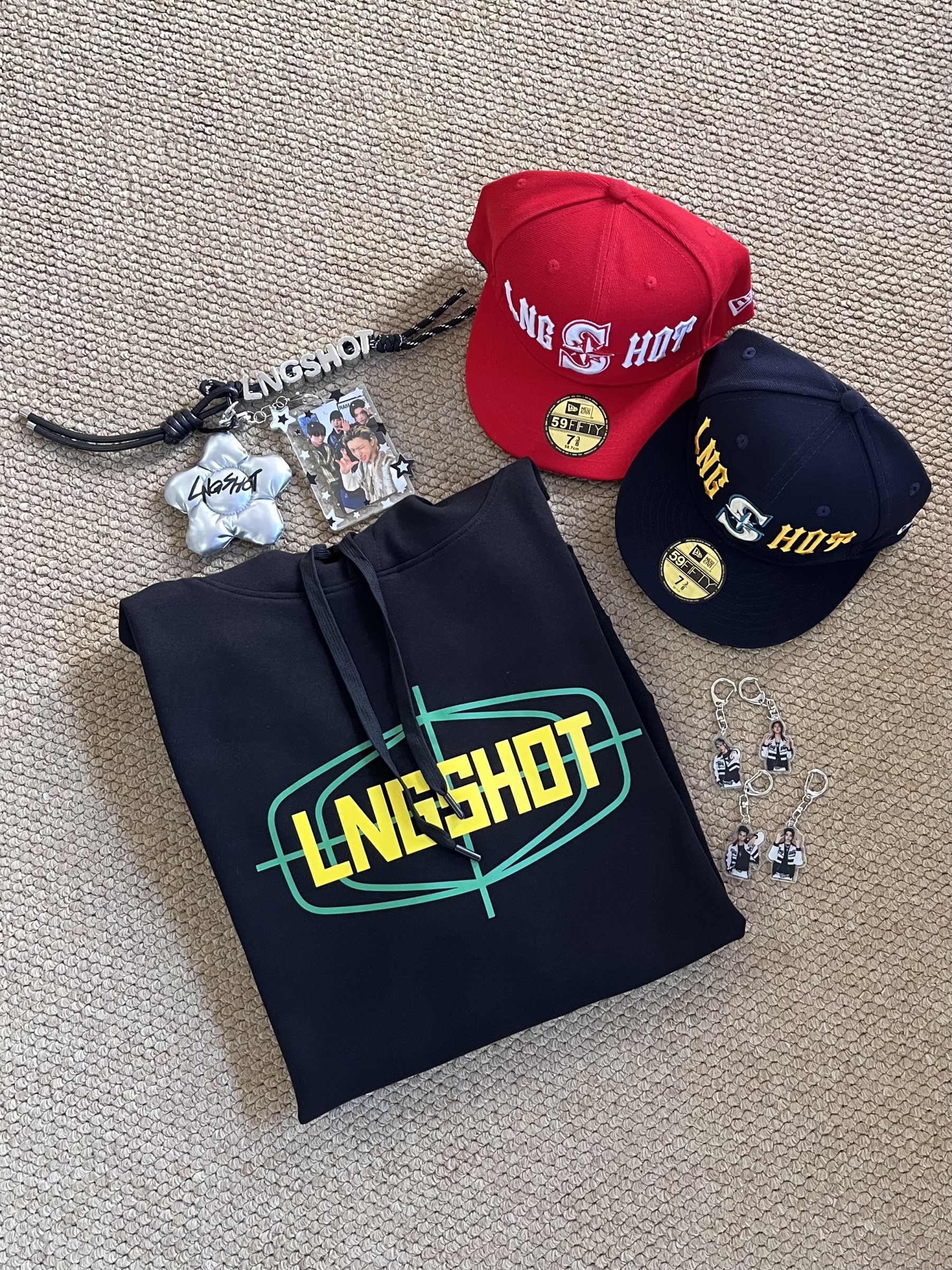 Lngshot Inspired Letter Print Logo Hoodie
