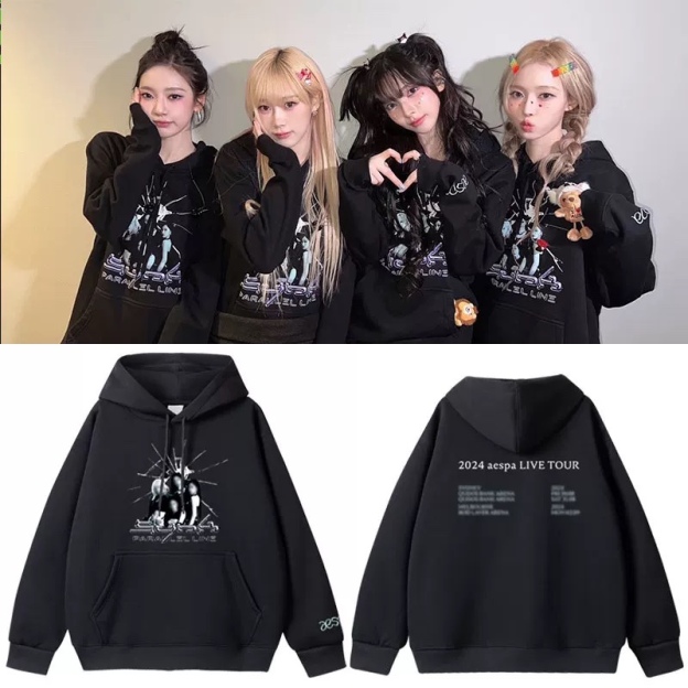 Aespa Synk Parallel Line Tour Inspired Hoodie
