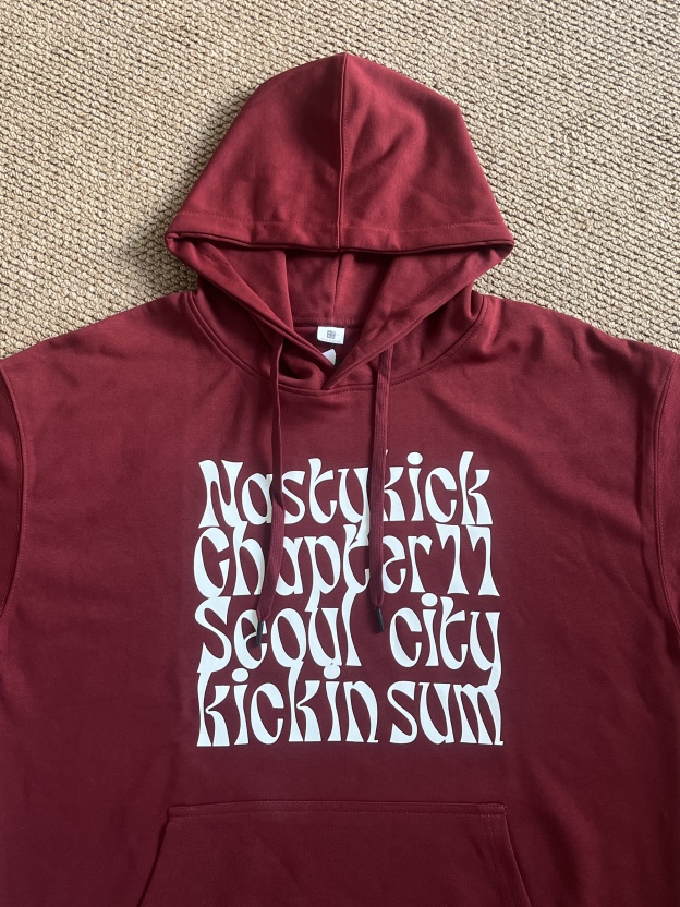 Stray Kids Hyunjin inspired Letter-Print Hoodie