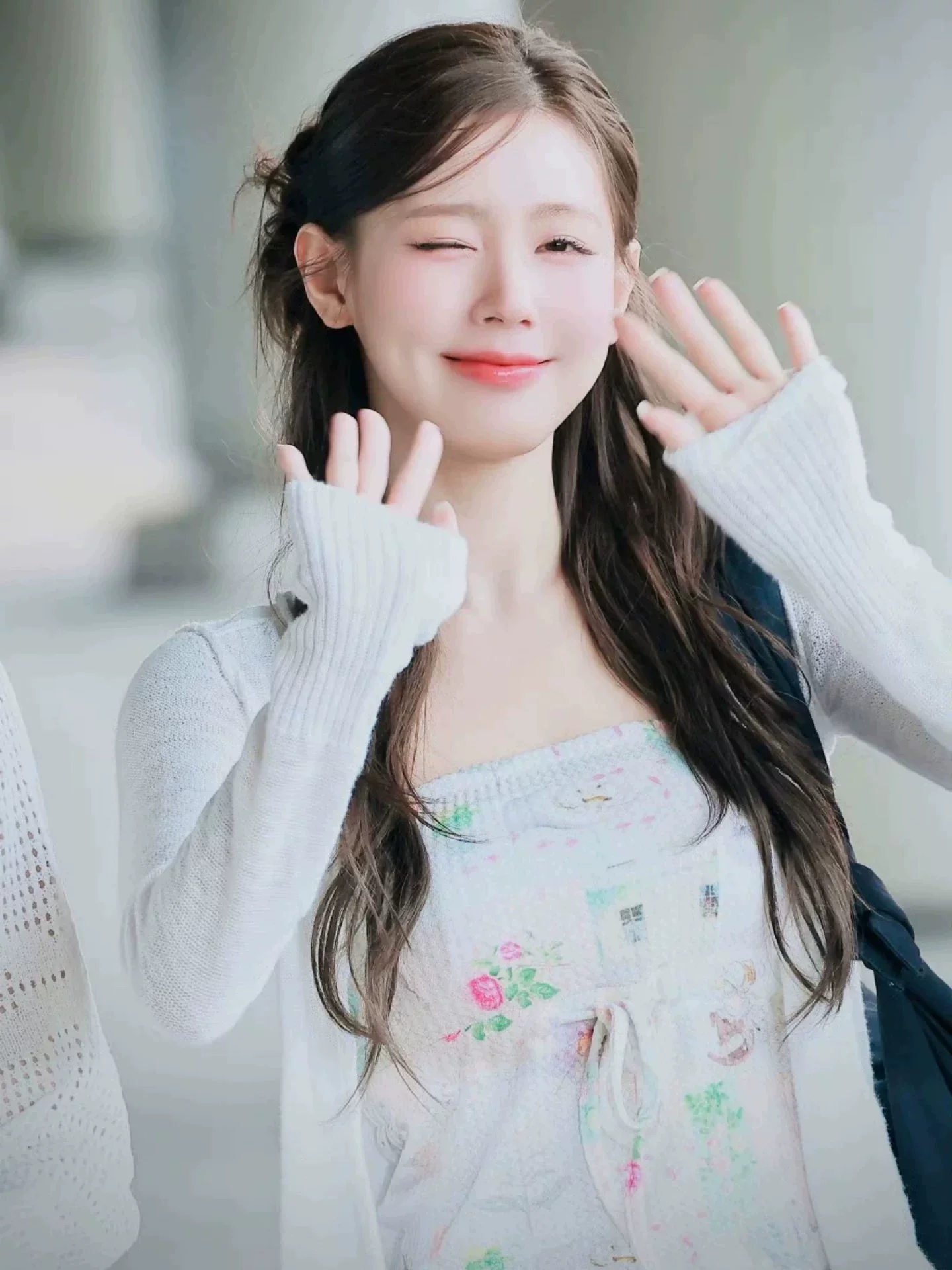 Blackpink Jennie&i-dle Miyeon Inspired Floral Print Tube Top&Asymmetric Skirt Set
