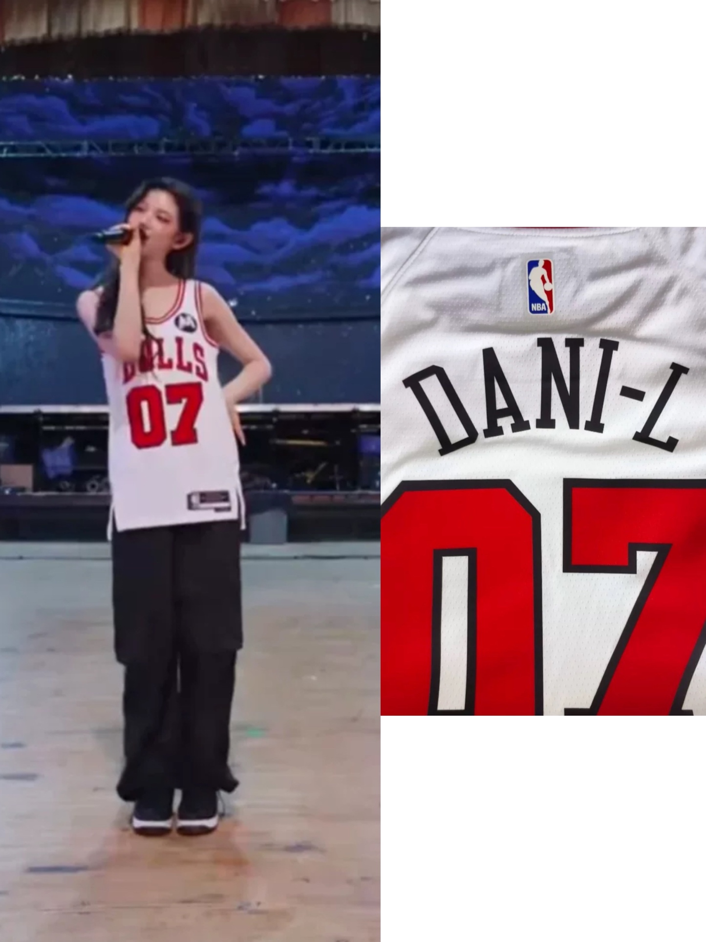 NEWJEANS DANIELLE customized Chicago Bulls 07 Jersey