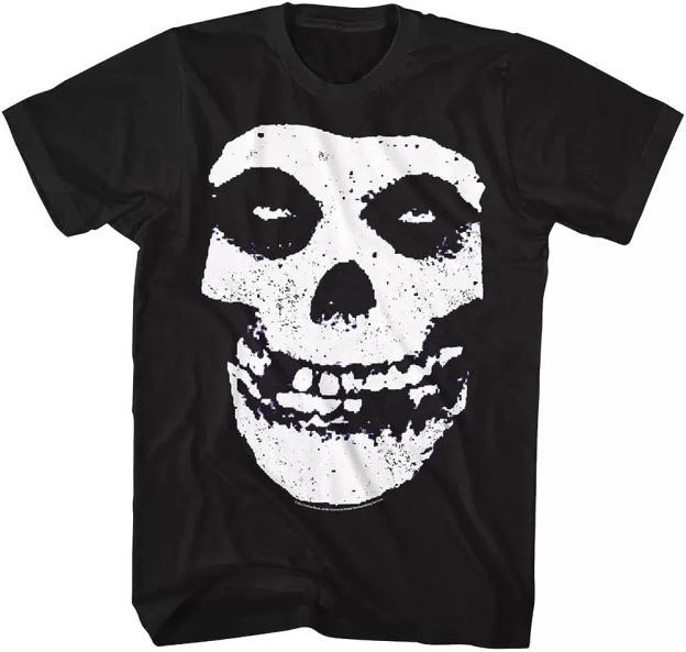 Cortis Martin Justin Biber Inspired Misfits Classic Fiend Skull Graphic T-Shirt