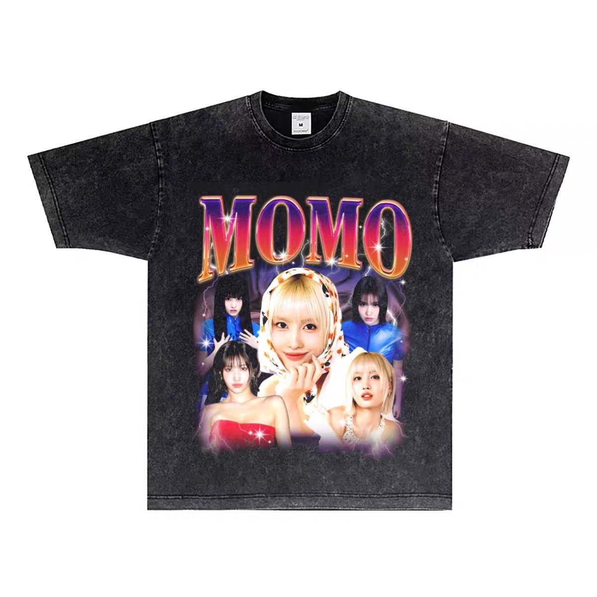 TWICE Custom Member Printed Retro Washed T-Shirt