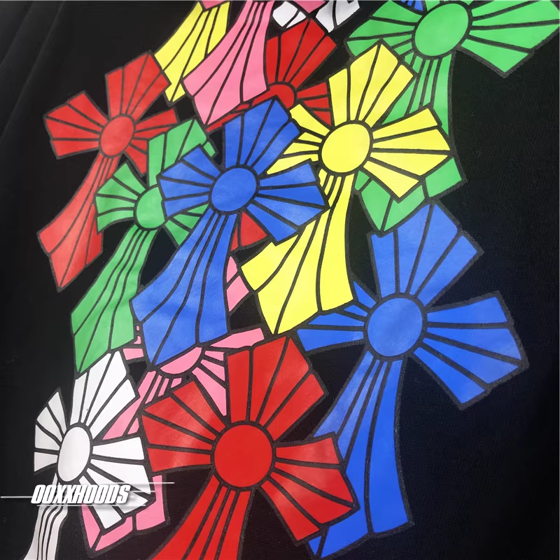 Ehypen Niki Inspired Multi Color Cemetery Cross Logo Hoodie